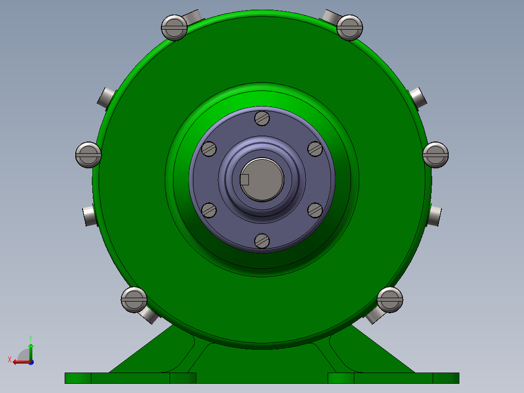 滚动活齿减速器后视图