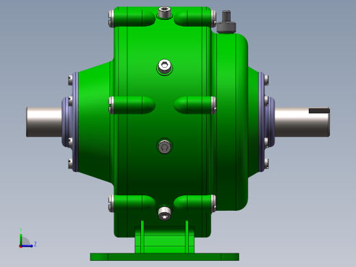 滚动活齿减速器左视缩略图
