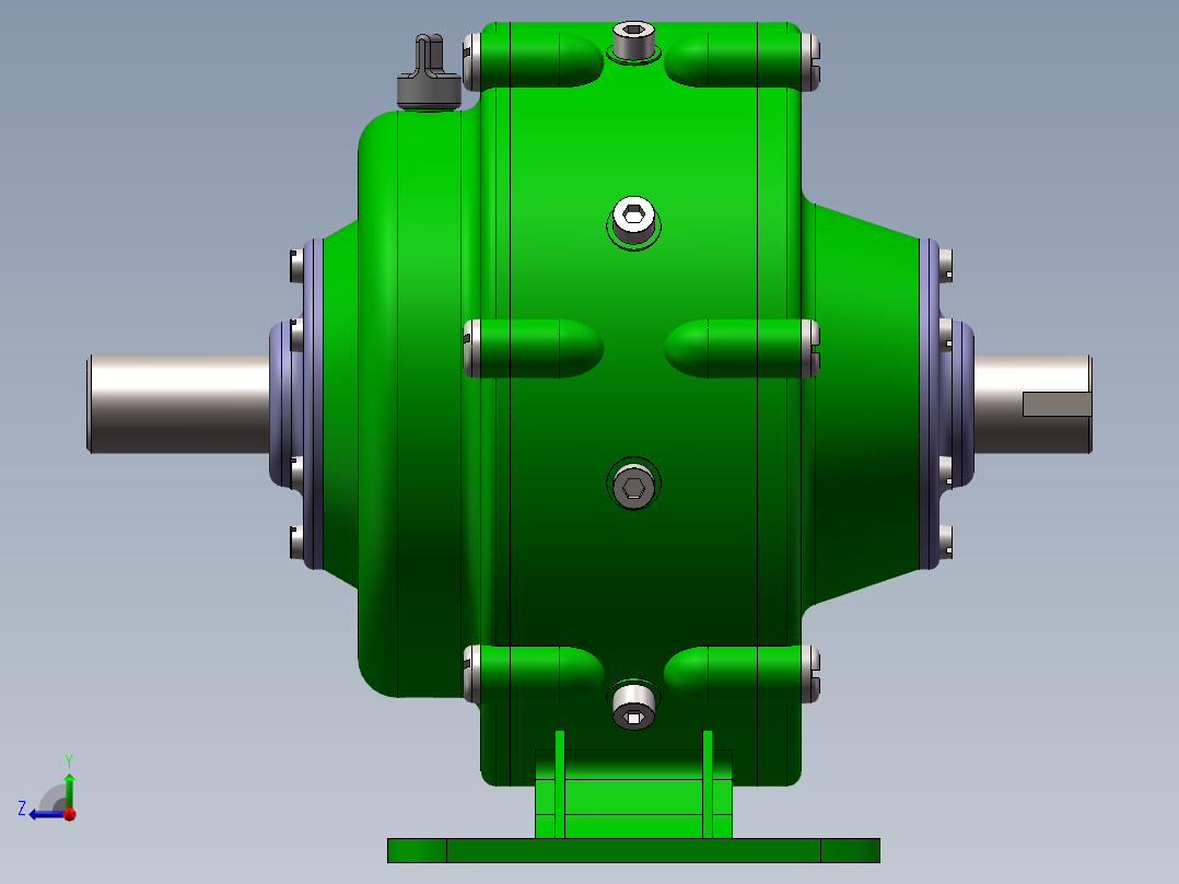 滚动活齿减速器右视图