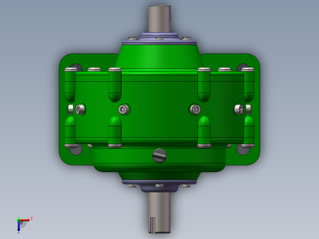 滚动活齿减速器俯视图