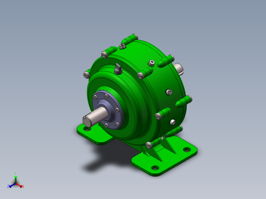 滚动活齿减速器正等轴测缩略图