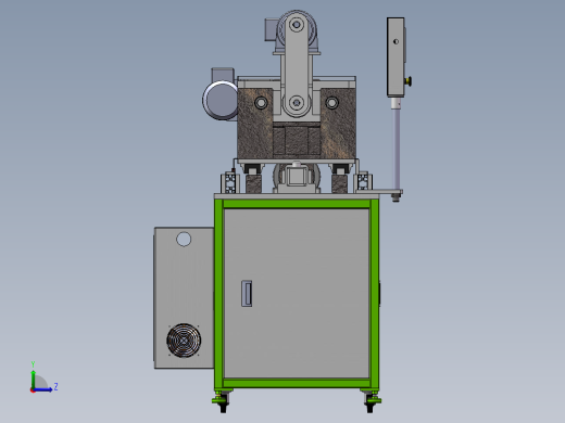 非标深孔钻设备3D图纸 K332左视缩略图