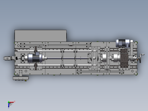 非标深孔钻设备3D图纸 K332俯视缩略图