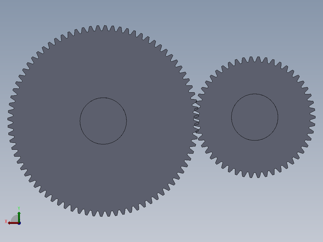 齿轮转动后视图