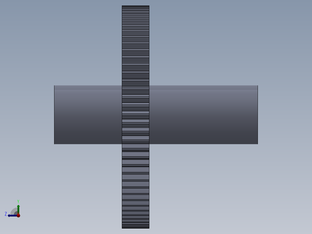 齿轮转动右视图