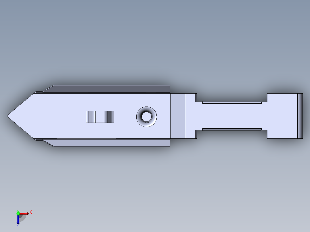 Solidworks练习作品俯视图