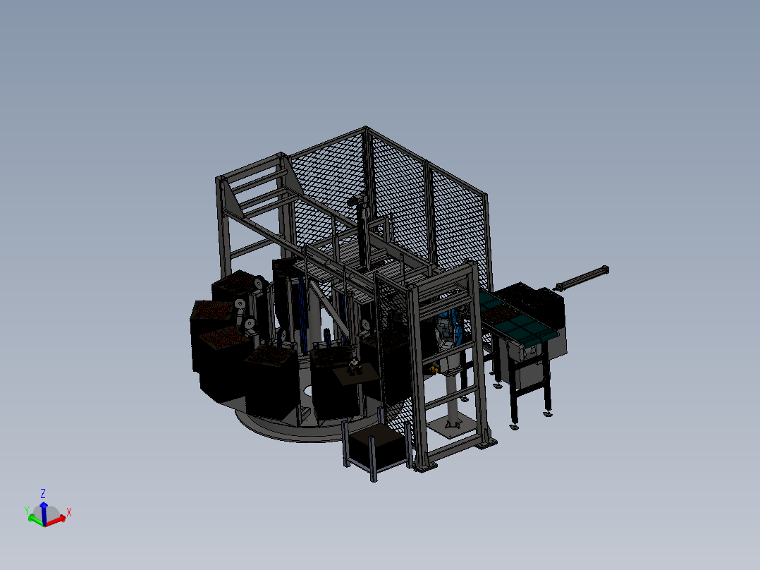 单机器人上下料方案