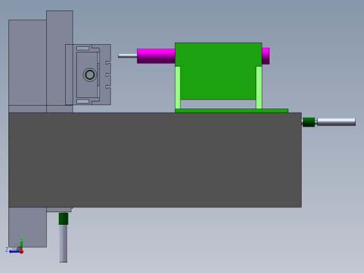精密机床进给系统的振动分析（毕业设计，SolidWorks源文件）右视缩略图