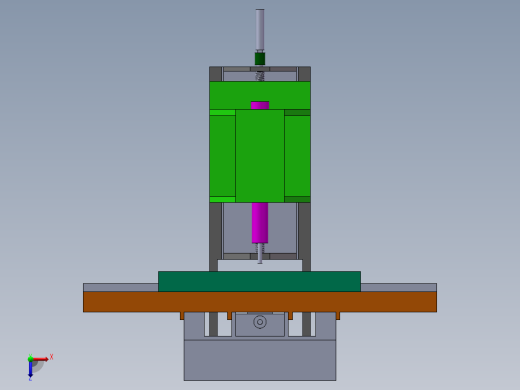精密机床进给系统的振动分析（毕业设计，SolidWorks源文件）俯视缩略图