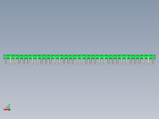 彩色公排针 100mil 2.54mm 系列-DS1022_green_1x34p_100mil_TypeD_rev1.0后视缩略图