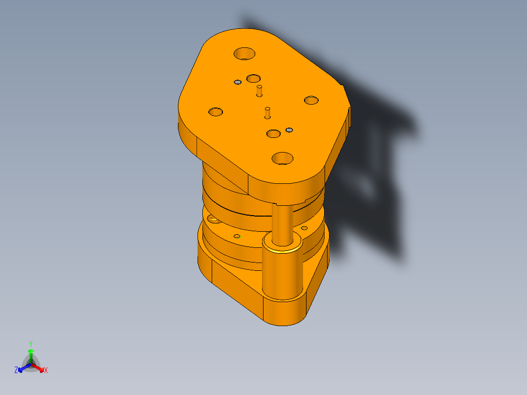 锁前板落料拉深模（CAD图+UG三维）