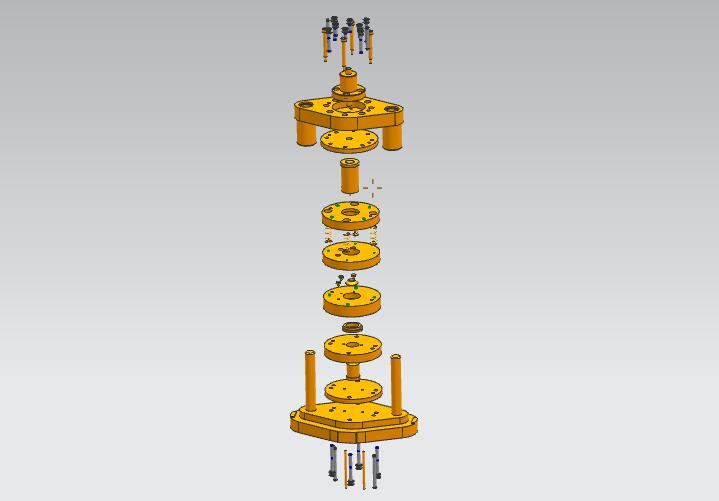 锁前板落料拉深模（CAD图+UG三维）