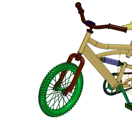 小朋友专属的软尾山地车