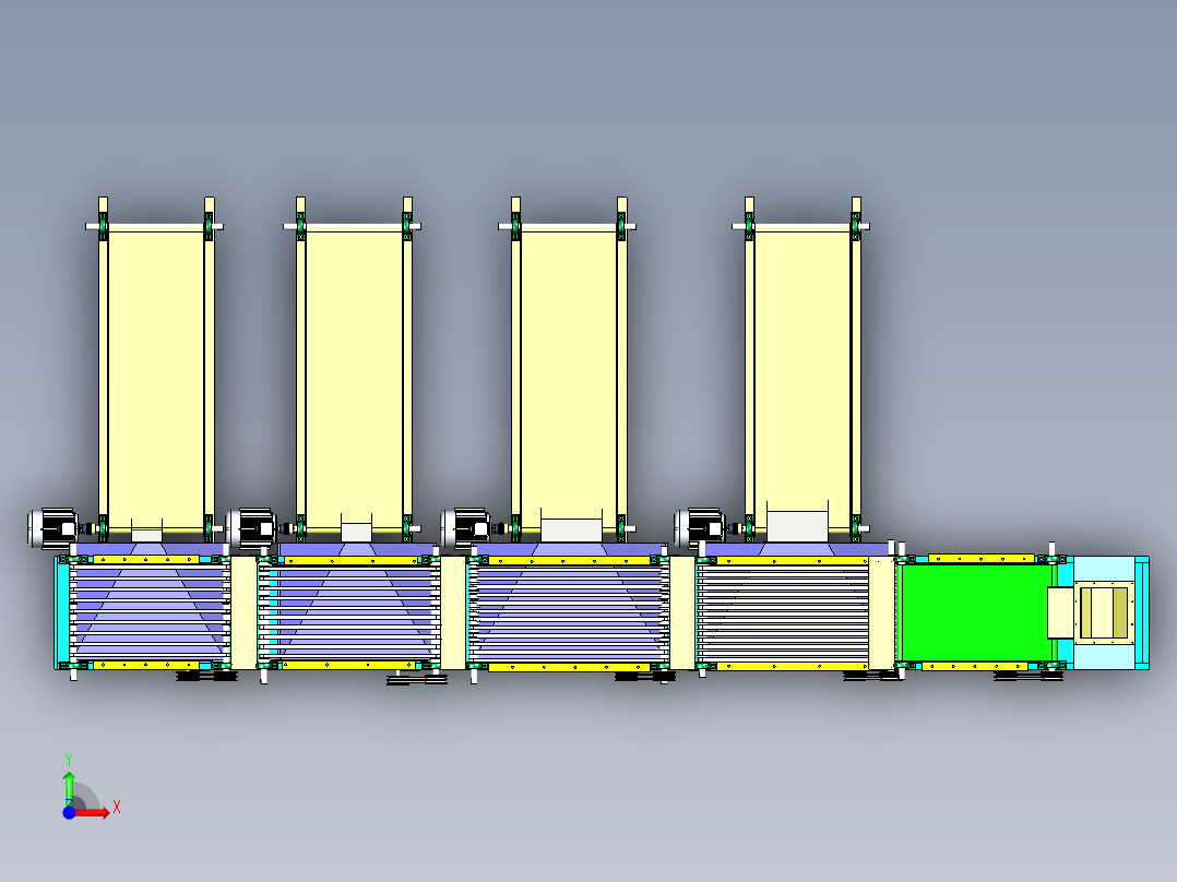 带式红枣分级设备的设计【说明书+CAD+SOLIDWORKS】前视图