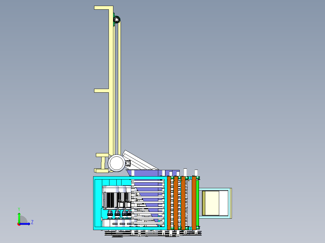 带式红枣分级设备的设计【说明书+CAD+SOLIDWORKS】左视图