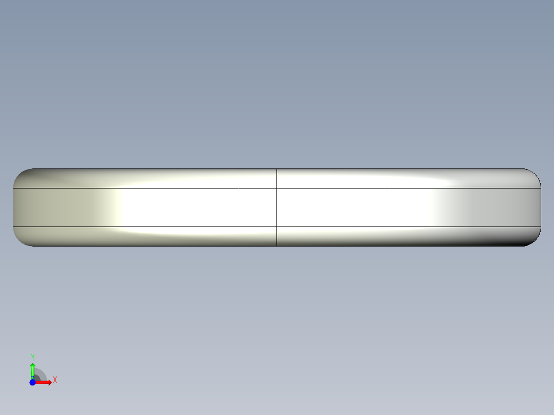 紧固件-IGES 0.3750 Split Washer前视图