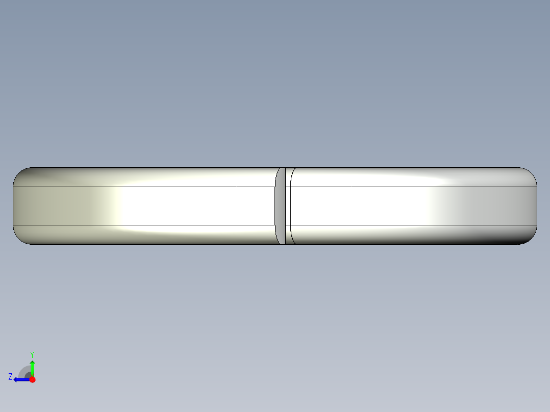 紧固件-IGES 0.3750 Split Washer右视图