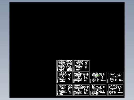 市政道路景观类各类型防护栏设计施工图