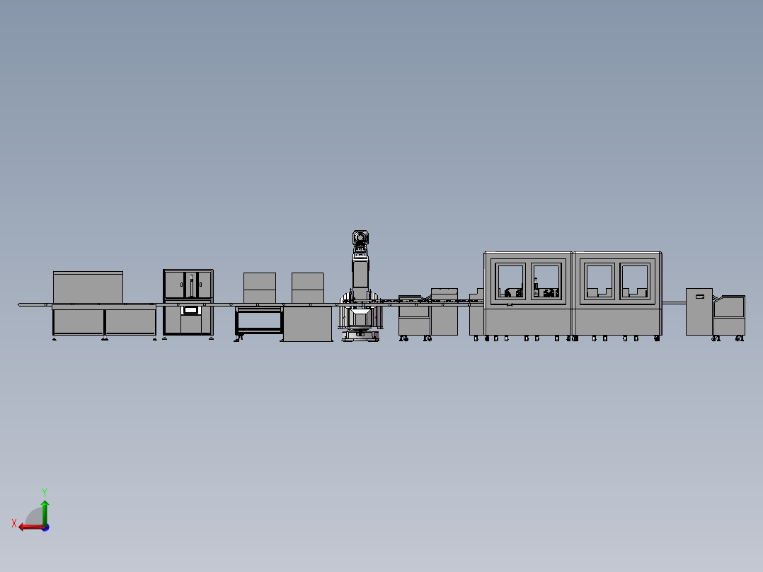 五孔插座组装机后视图