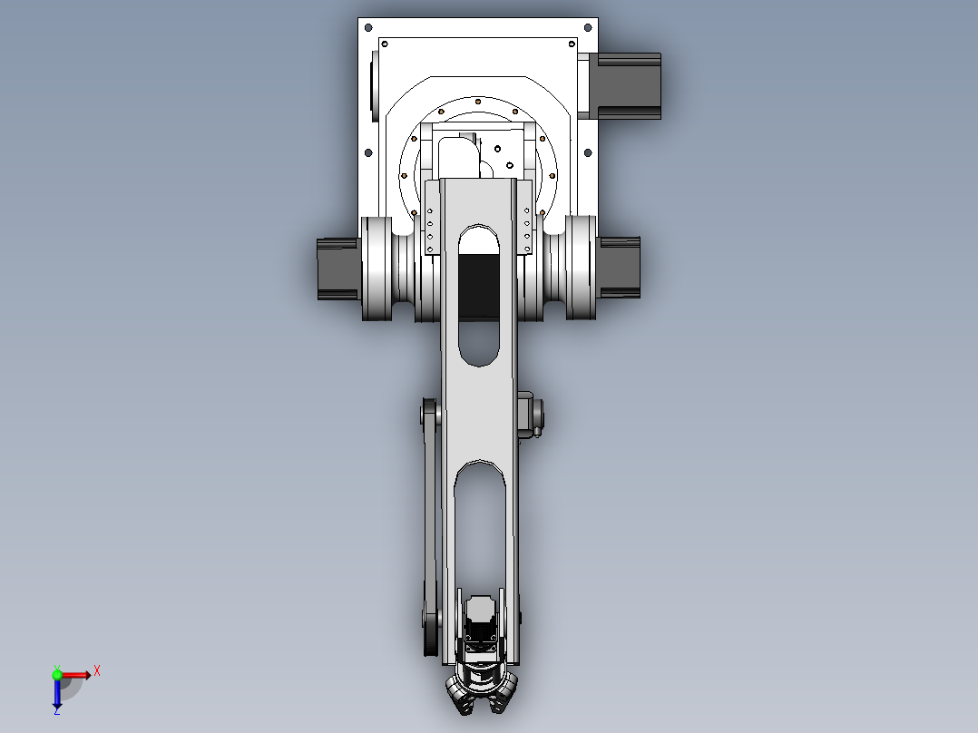 13新机械臂俯视图
