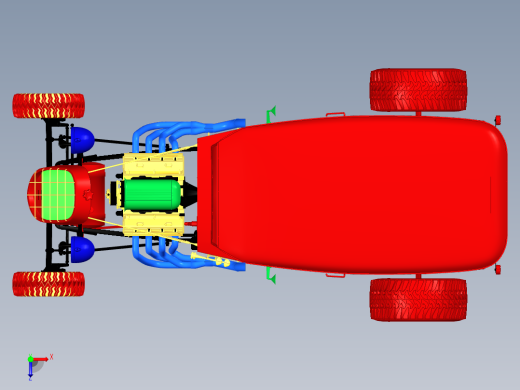 四轮车俯视缩略图