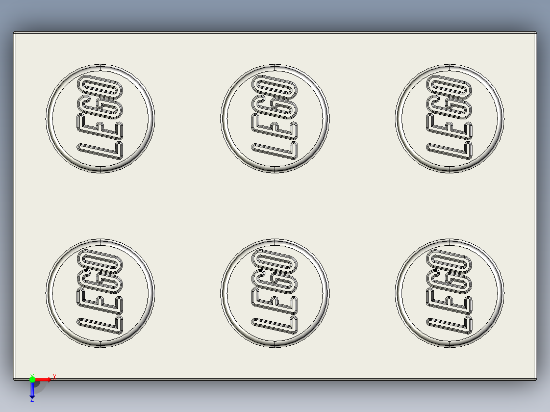 乐高套装 4421基本积木-4211386 - 3002 Medium Stone Grey Brick 2 x 3.STEP俯视图