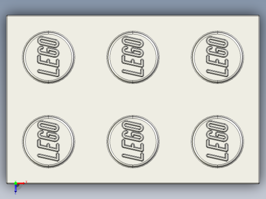 乐高套装 4421基本积木-4211386 - 3002 Medium Stone Grey Brick 2 x 3.STEP俯视缩略图