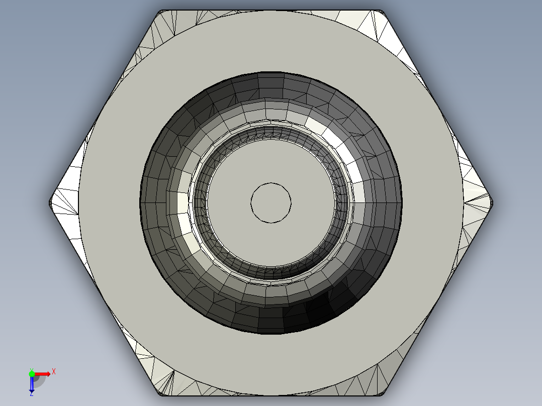 旧火花塞俯视图