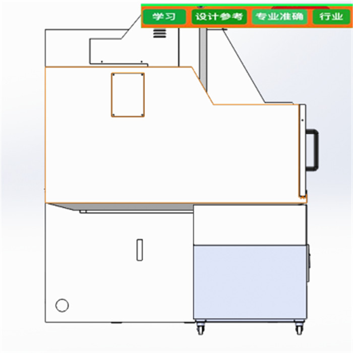 一台双头精雕机钣金 非标自动化设备3D图纸设计
