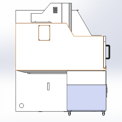 一台双头精雕机钣金 非标自动化设备3D图纸设计缩略图