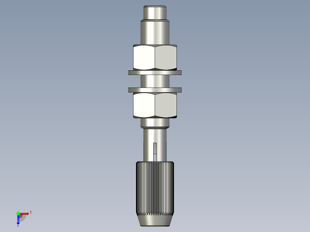 直径为10毫米的软管夹头俯视图