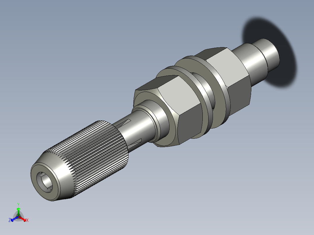 直径为10毫米的软管夹头正等轴测图