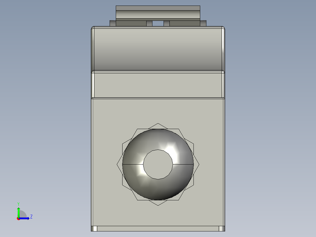 PDU机柜插座 SW STP左视图