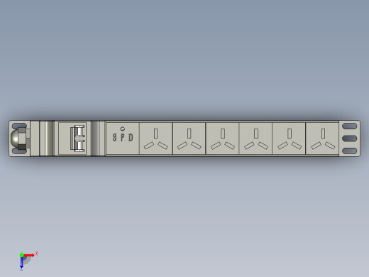PDU机柜插座 SW STP俯视缩略图