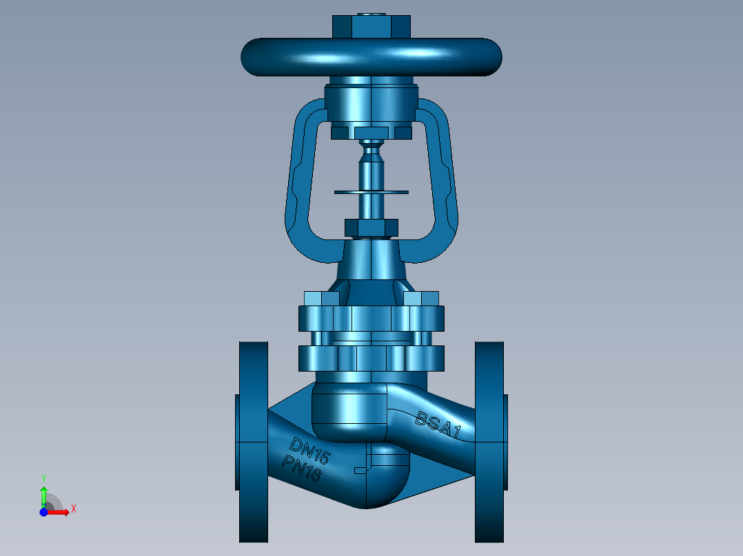 阀门模型-DN15______前视图