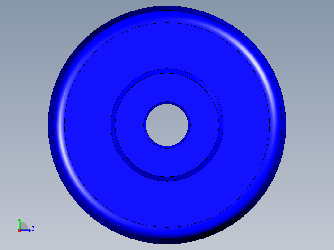 人體工學型把手(貫通孔)ELK.FP-3D多系列多零件图纸模型左视图