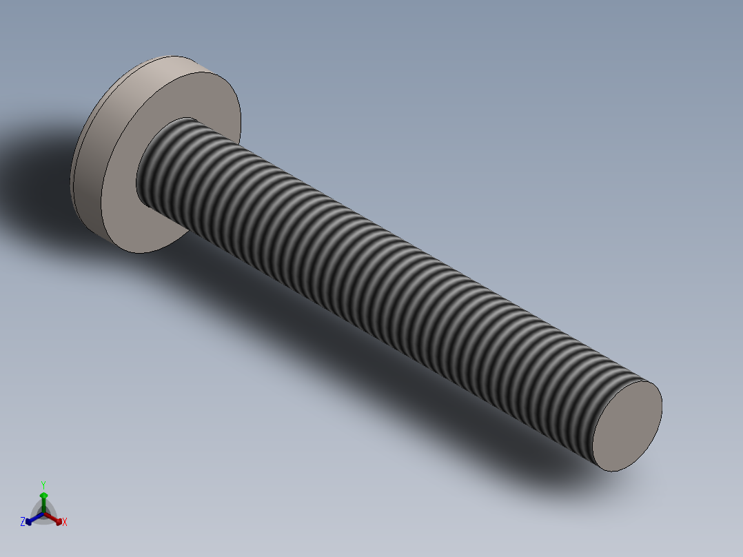 螺丝 M2 x 十字盘头-M2 x 13 Screw head.SLDPRT主视图