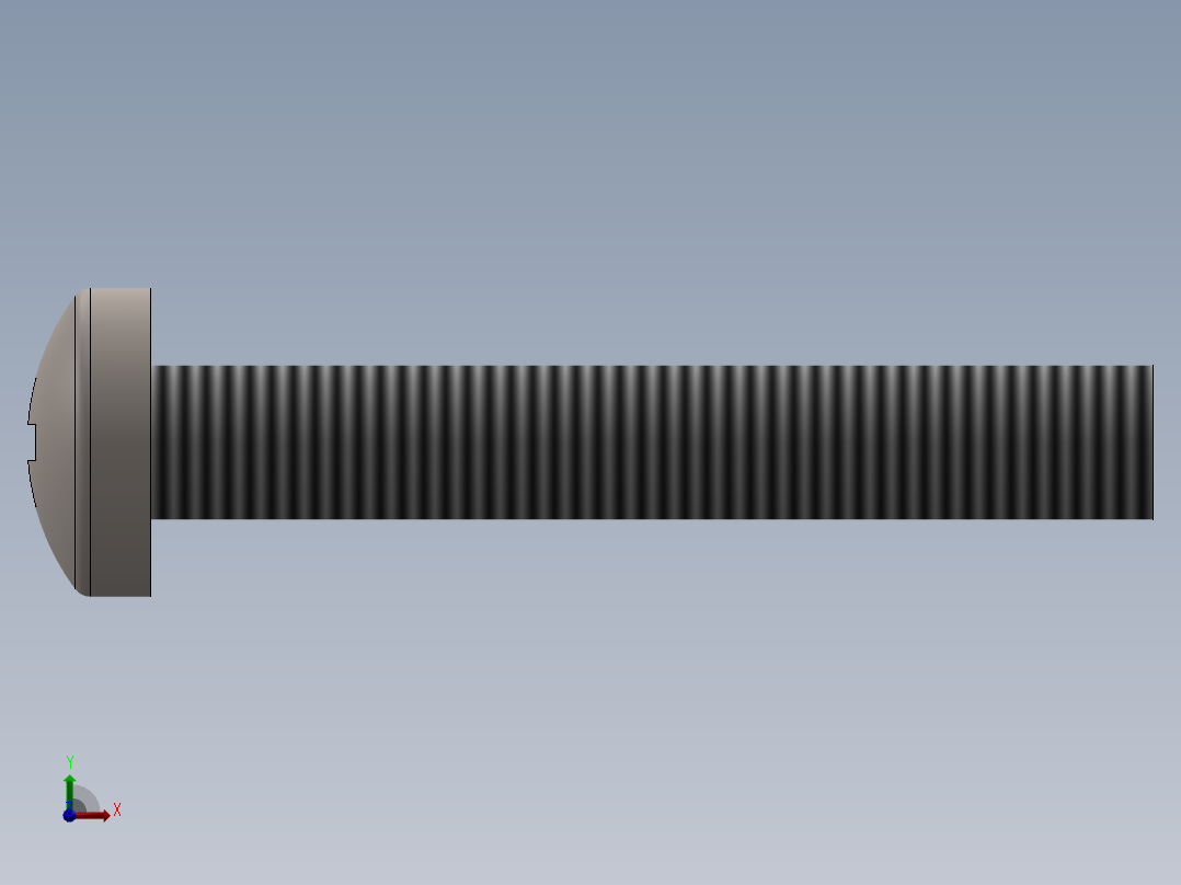 螺丝 M2 x 十字盘头-M2 x 13 Screw head.SLDPRT前视图