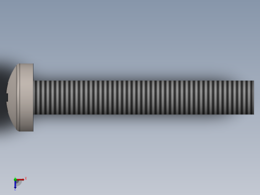 螺丝 M2 x 十字盘头-M2 x 13 Screw head.SLDPRT俯视缩略图