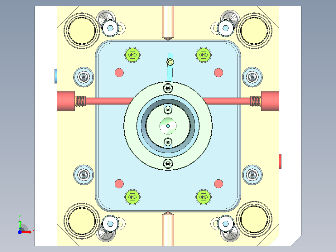 压管码（三板模转水口）前视图