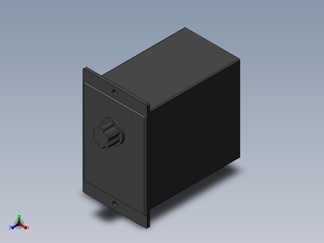 调速电机控制器正等轴测图