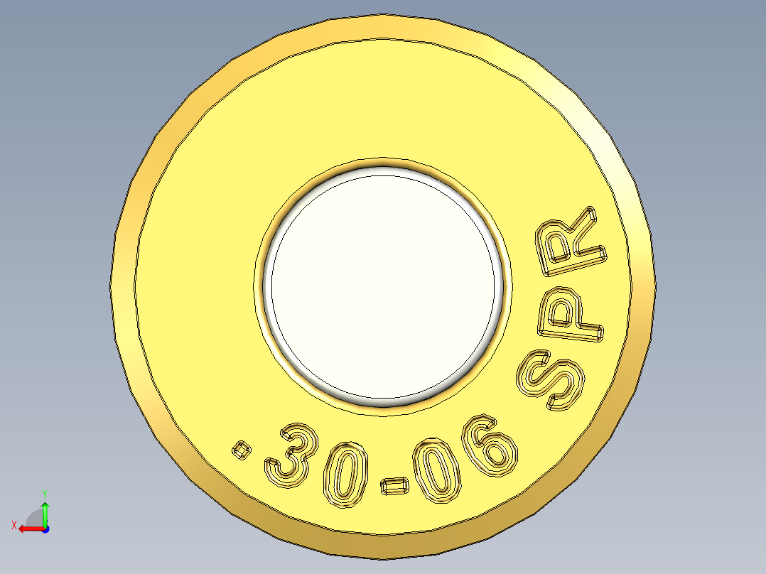 30-06 Springfield弹药后视图