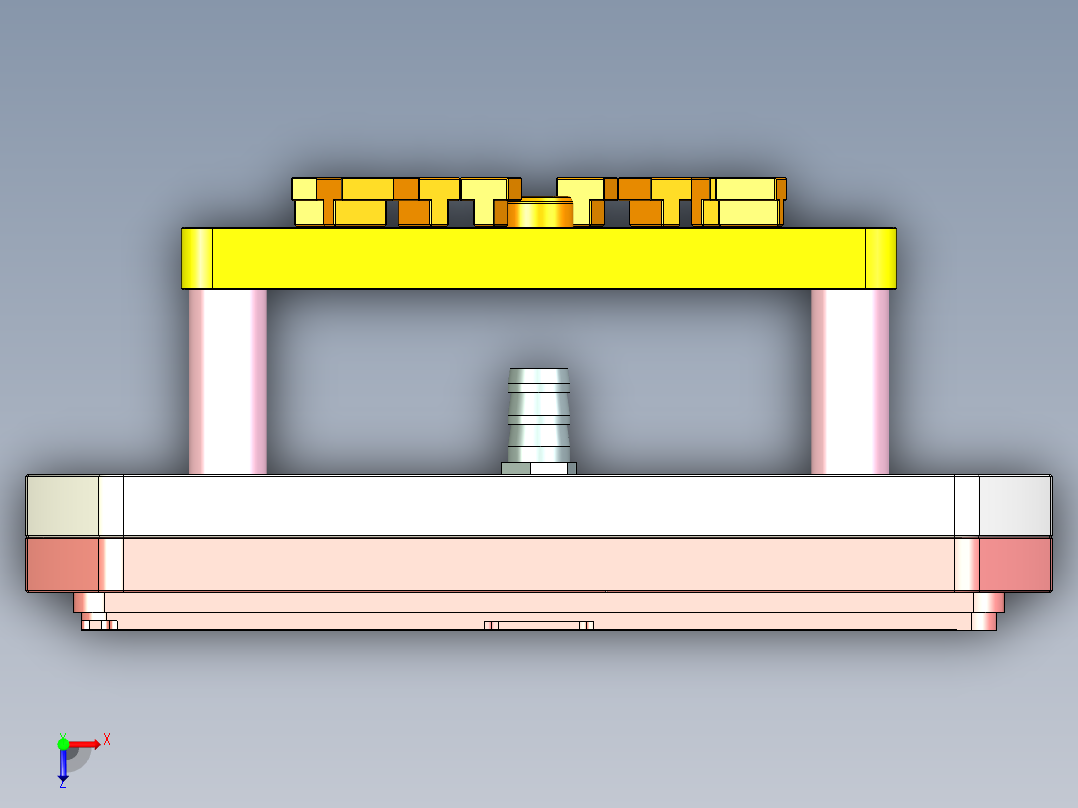 T305-CNC6笔记本CNC工装夹具三维模型-JD-0602俯视图