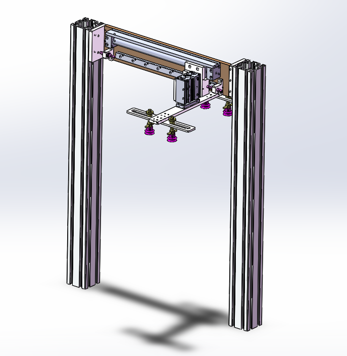 气动吸取搬运机器手sw18可编辑