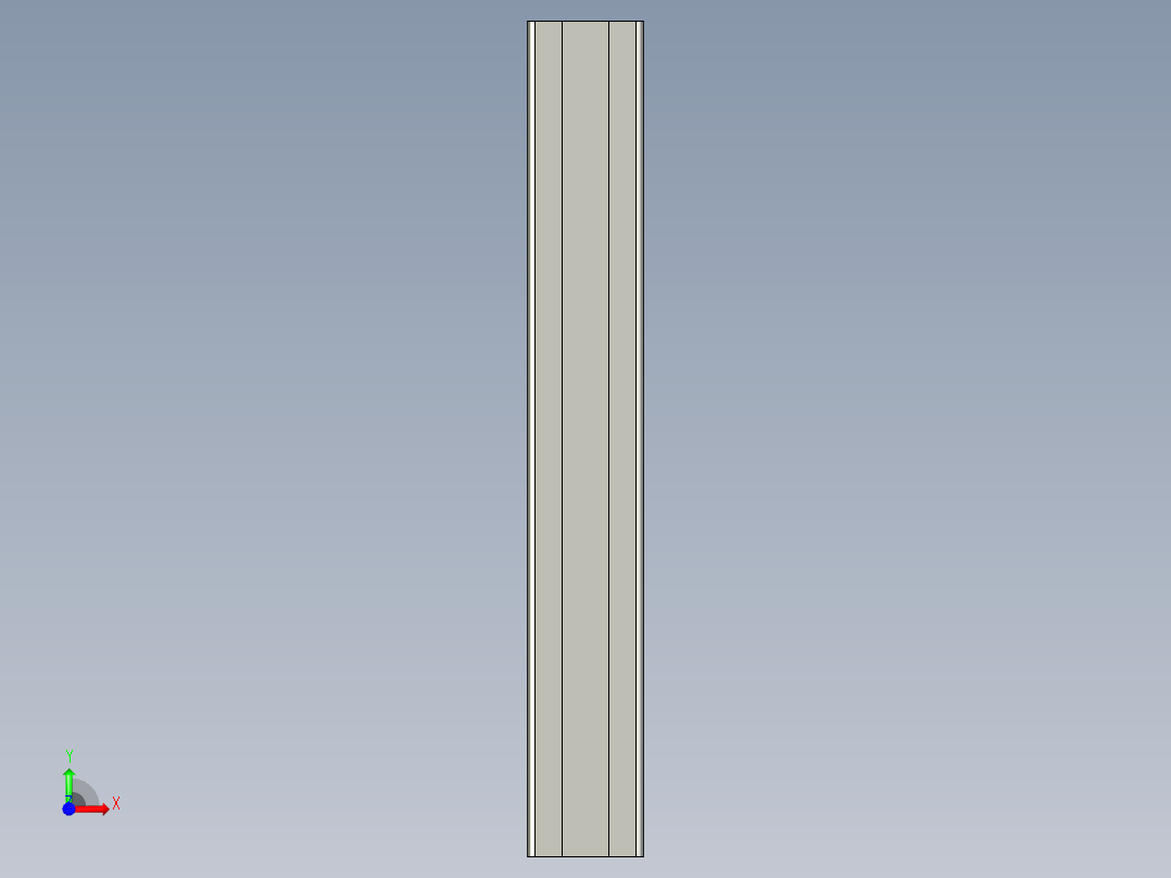 工艺卡铝材前视图