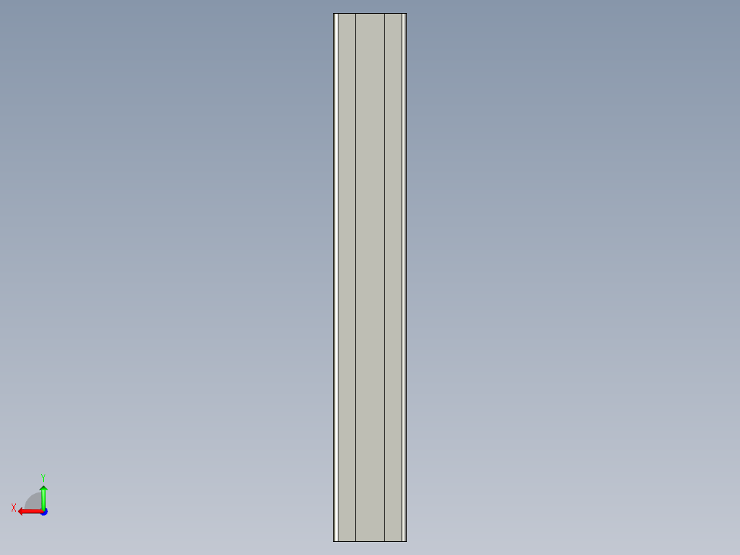 工艺卡铝材后视图
