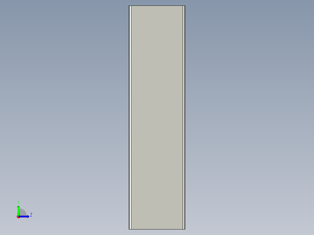 工艺卡铝材左视图