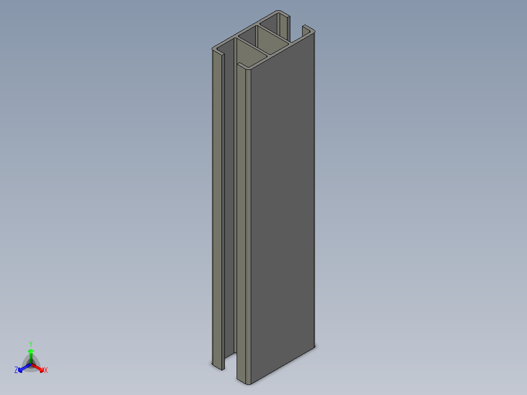 工艺卡铝材正等轴测图