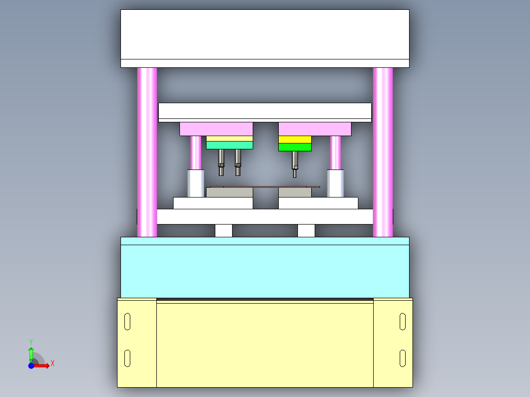 B3003299-滚压成型冲模压力机前视图