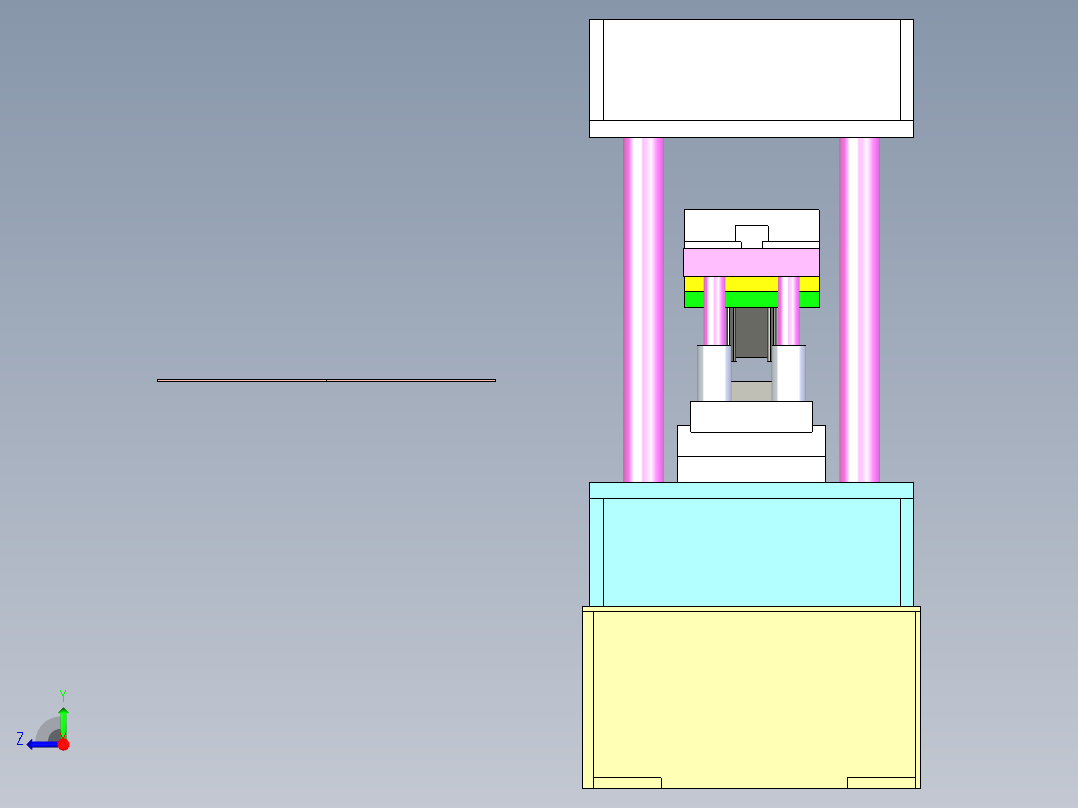 B3003299-滚压成型冲模压力机右视图